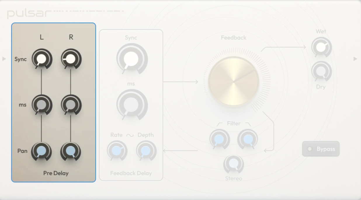 Pulsar Pre-delay