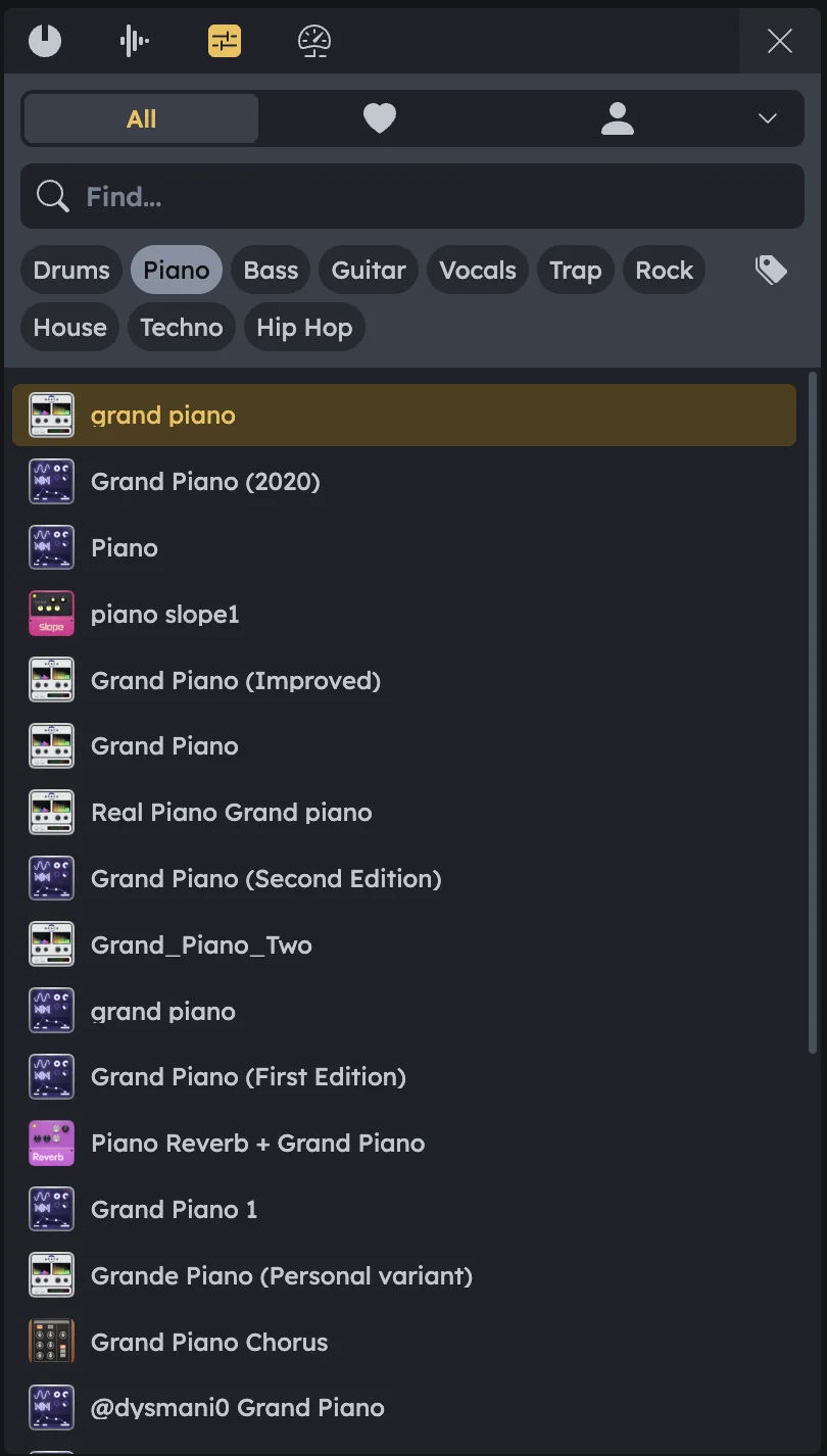 Preset Browser